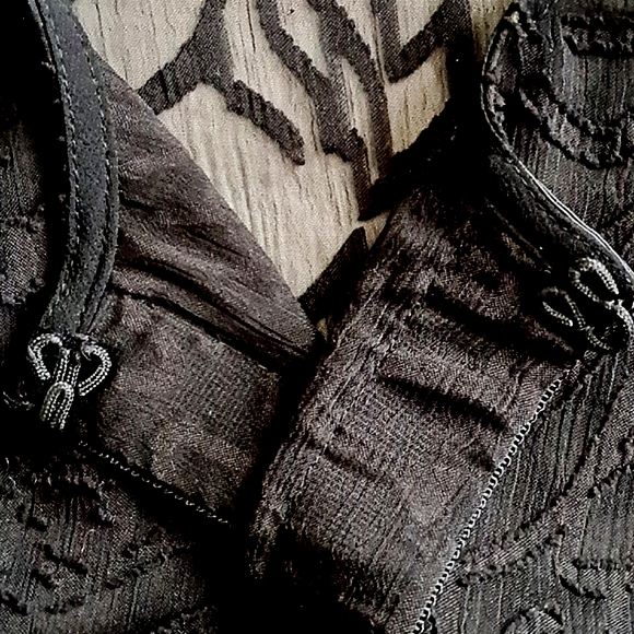 Karl Lagerfeld Paris Sheer Floral Lace Open Front Jacket Blouse XS NWT - Picture 4 of 16